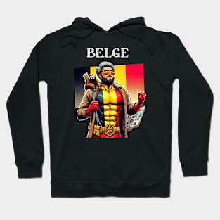 Belgian 90's  Superhero Comic Book Hero with Sloth Hoodie